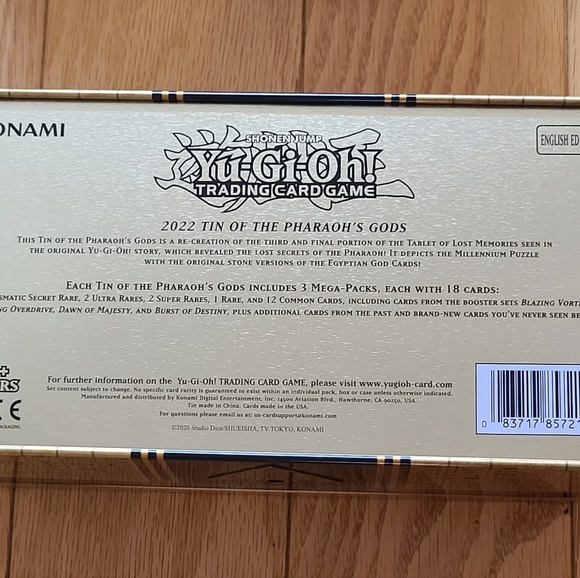 Yu-Gi-Oh! Collector's Tin X 4 (Empty), 2022 Tin of the Pharaoh's God - Picture 5 of 6